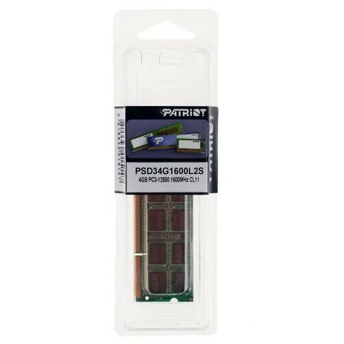 PATRIOT DDR3 SO PSD34G1600L2S 4GB - фото №8