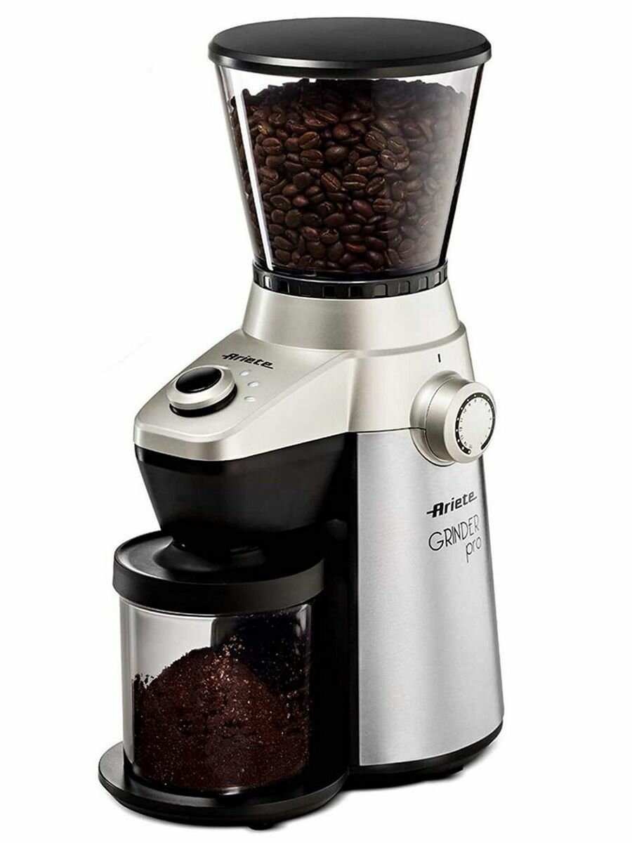 Кофемолка Ariete 3017, электрическая, жерновая, черная, 150 Вт