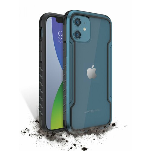 Чехол для iPhone 12 Amazingthing Military Alaskan Blue