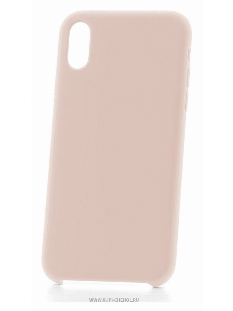 Чехол для iPhone XS Max Derbi Slim Silicone-2 пудровый