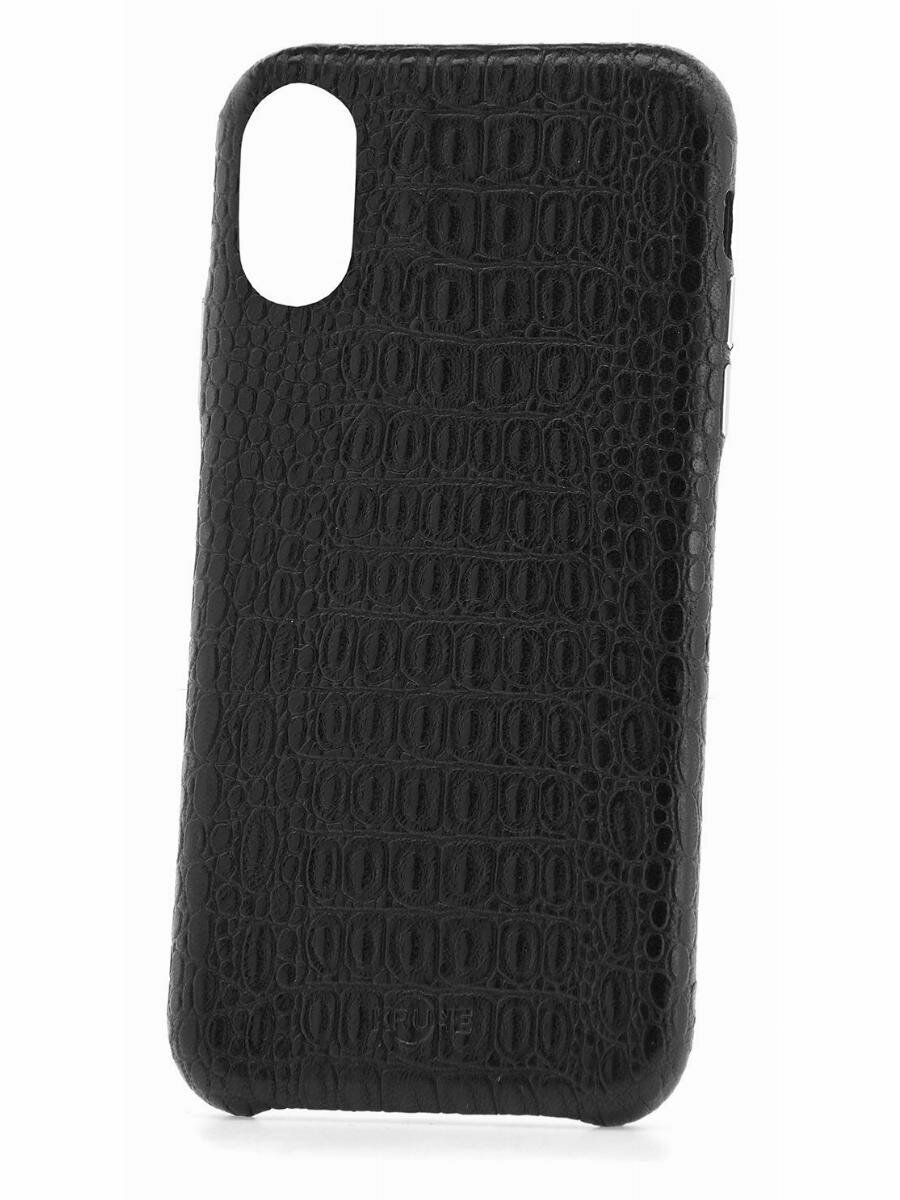 Чехол для iPhone XS Max Kruche IXLE18 Leather Black Croco