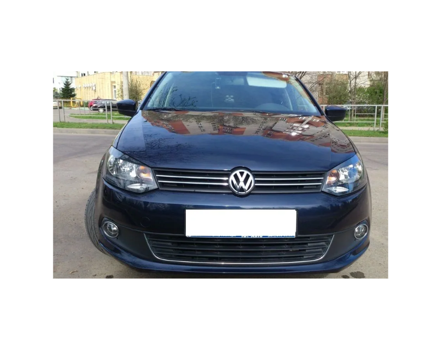 Спойлер, защита переднего бампера Volkswagen Polo 2011-2015 — фото 7