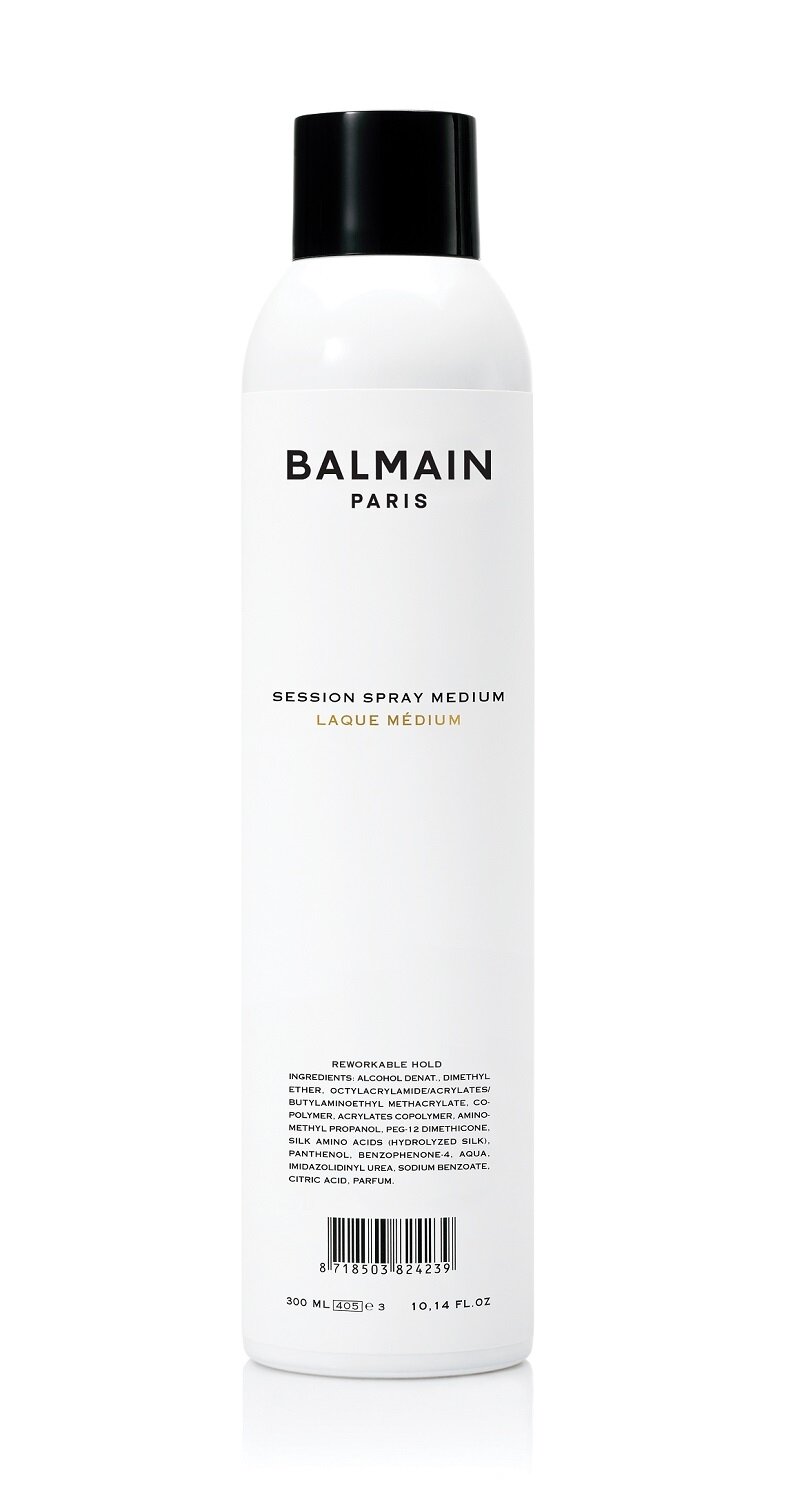 Спрей для укладки волос средней фиксации Session spray medium, 300 мл BALMAIN - фото №2