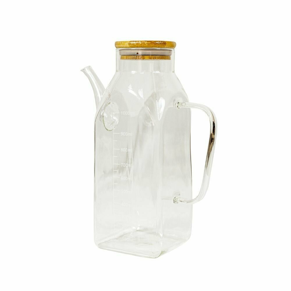 фото Кувшин для масла с бамбуковой крышкой 1000 мл