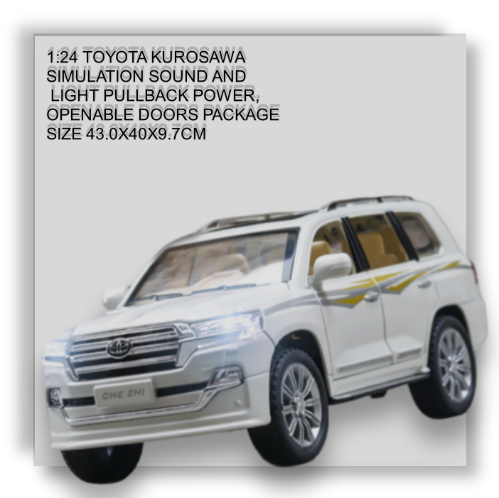 Модель автомобиля коллекционная Toyota Land Cruiser 200 (белый) TOY-200W