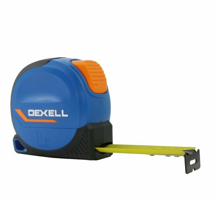 Рулетка Dexell L2 8 м x 25 мм, автоблокировка