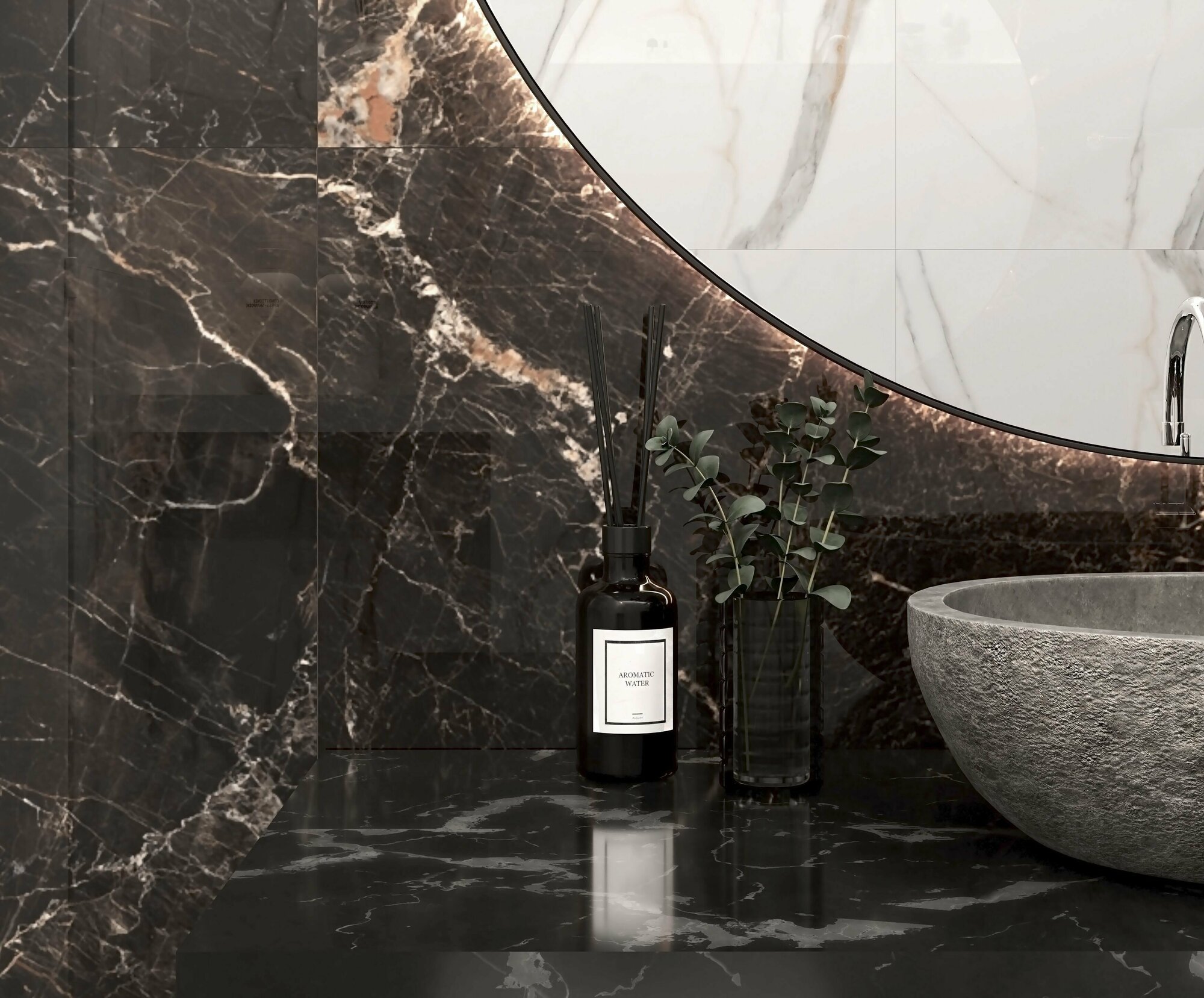 фото Керамогранит Laparet Xtreme Nero 60х120 Полированный 1,44 м2; ( 2 шт/упак)