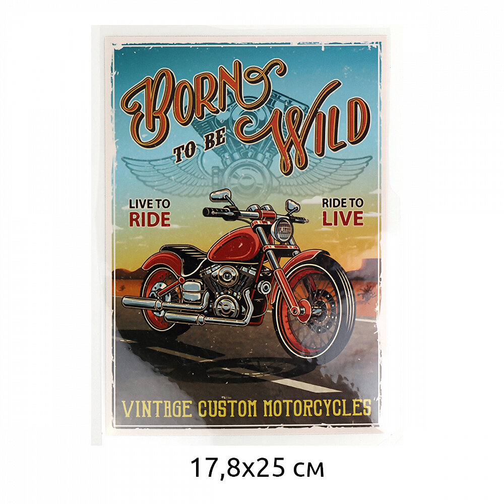 Термотрансфер TBY.1282 Born to be wild 178х25см уп.10шт