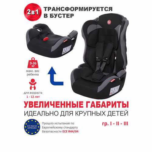 Автокресло группа 1/2/3 (9-36 кг) Babycare Upiter Plus, паутинка/черный