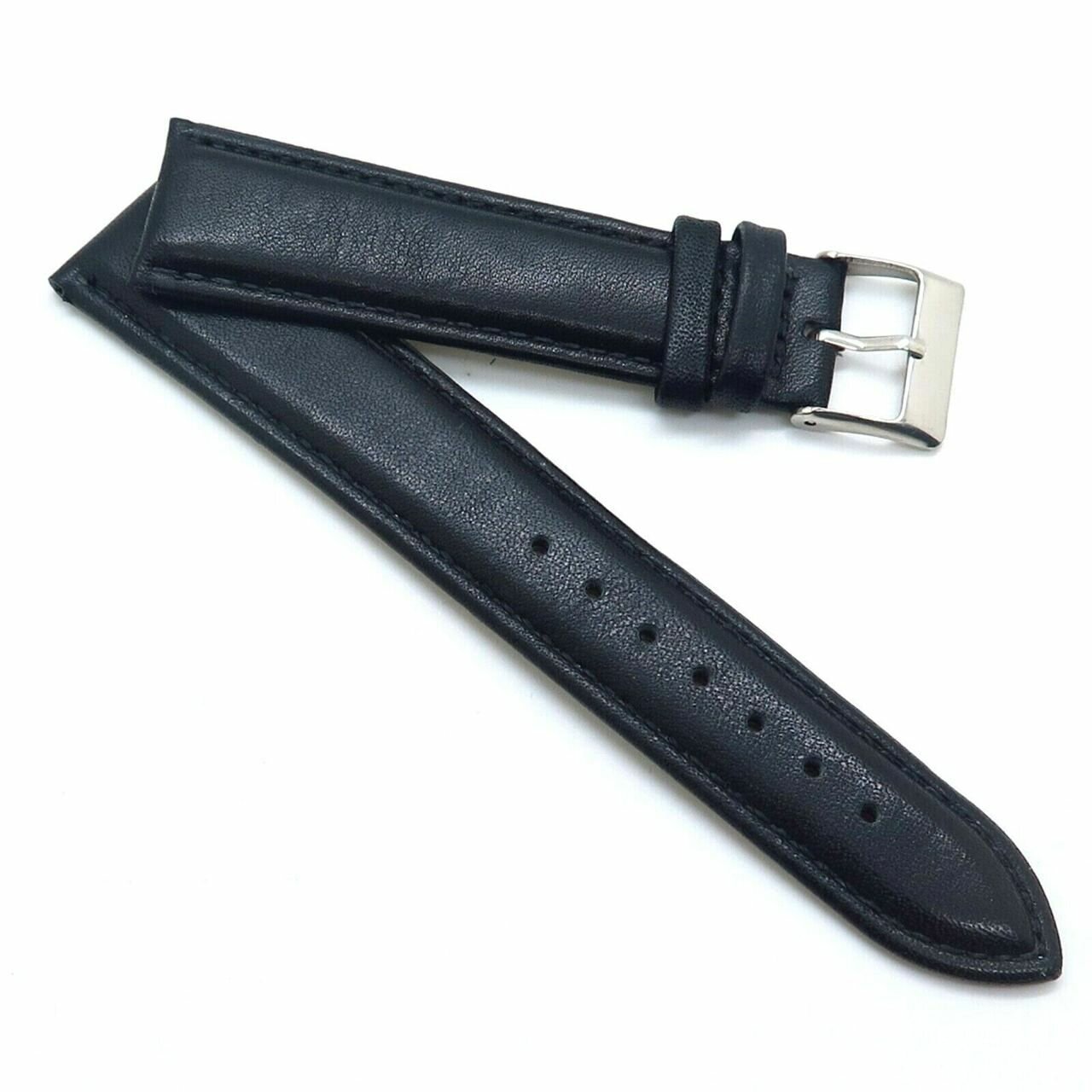 Ремешок KIJUA, фактура гладкая, матовая, размер 22, черный — фото 1