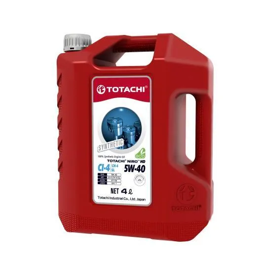 Масло моторное TOTACHI NIRO HD Synthetic API CI-4/SL 5W-40 синтетическое 4 л 17804