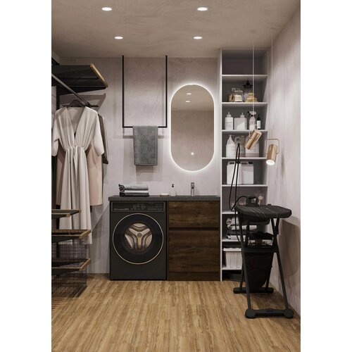 Раковина AQUATON Лондри 1200 графит правая 1A72243KLH21R черный, графит