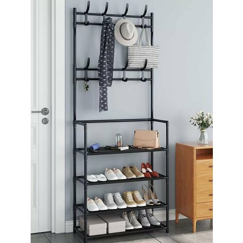 Обувница открытая с вешалками