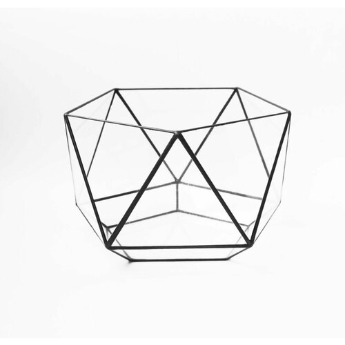 Икосаэдр усеченный 27см, флорариум, Glass Flowers