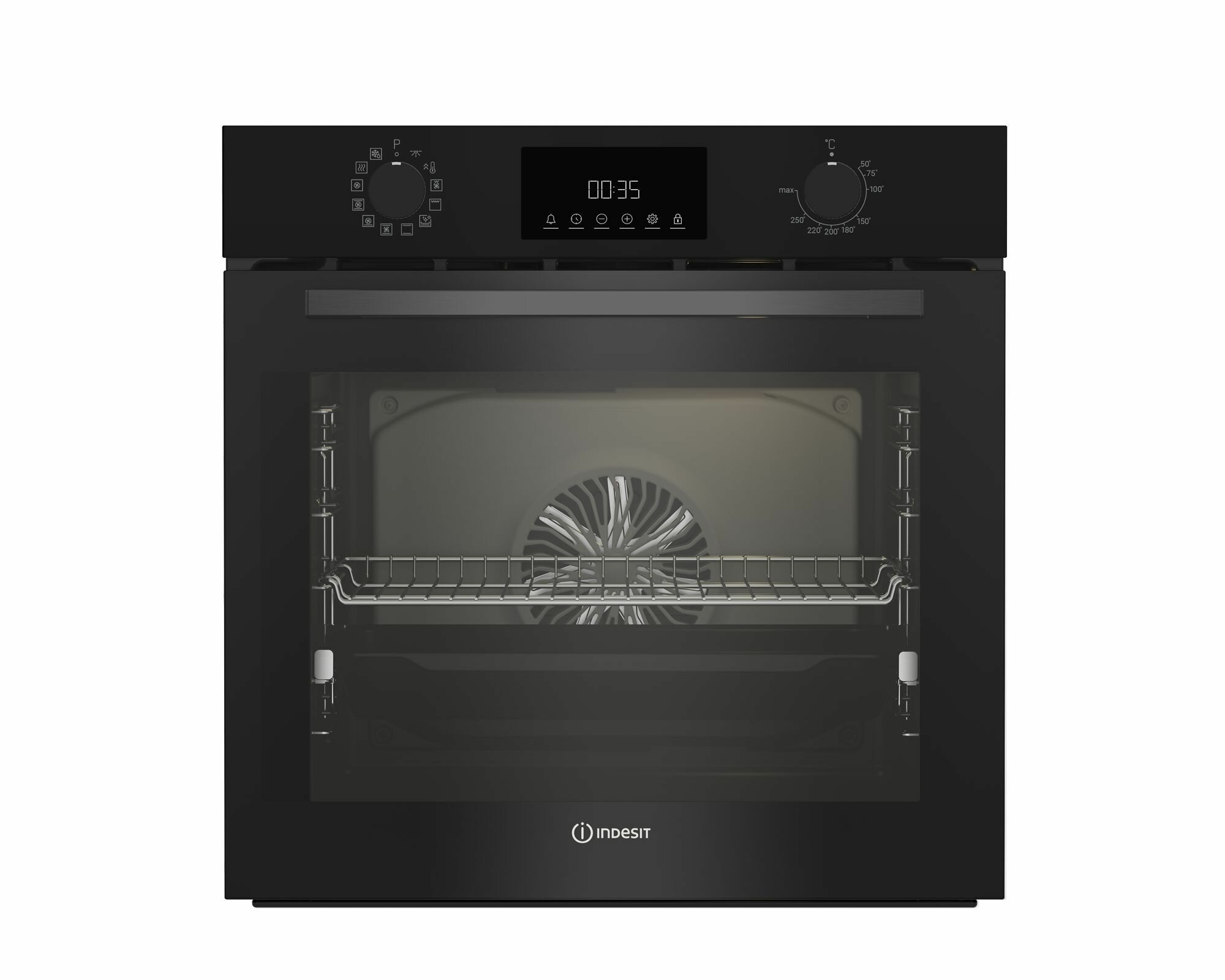 Электрический духовой шкаф Indesit IBFTE 3841 BL, 72л, черный