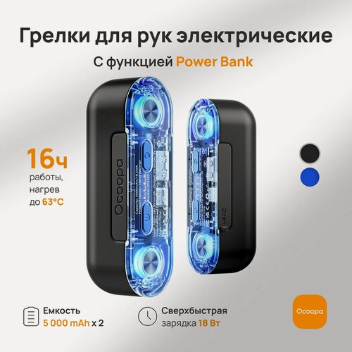Изображение товара Электрическая грелка для рук Ocoopa UT2s GamerPro с функцией Power Bank