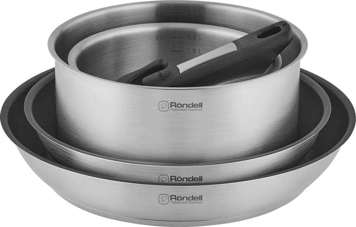 Набор посуды Rondell RDS-1315 нержавеющая сталь