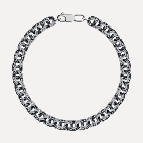 Изображение товара Браслет-цепочка, серебро, 925 проба, чернение