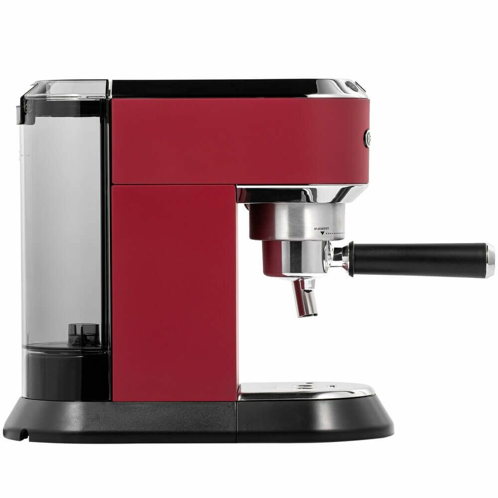 Рожковая кофеварка DeLonghi Dedica EC685. R EX:4 (Цвет: Красный) — фото 1
