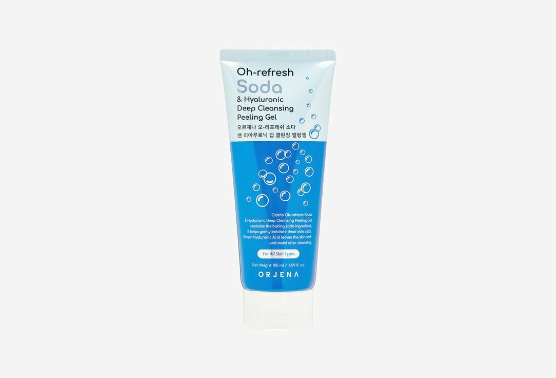 Очищающий и отшелушивающий гель для лица ORJENA Oh-refresh Soda & Hyaluronic Deep Cleansing Peeling Gel 180 мл