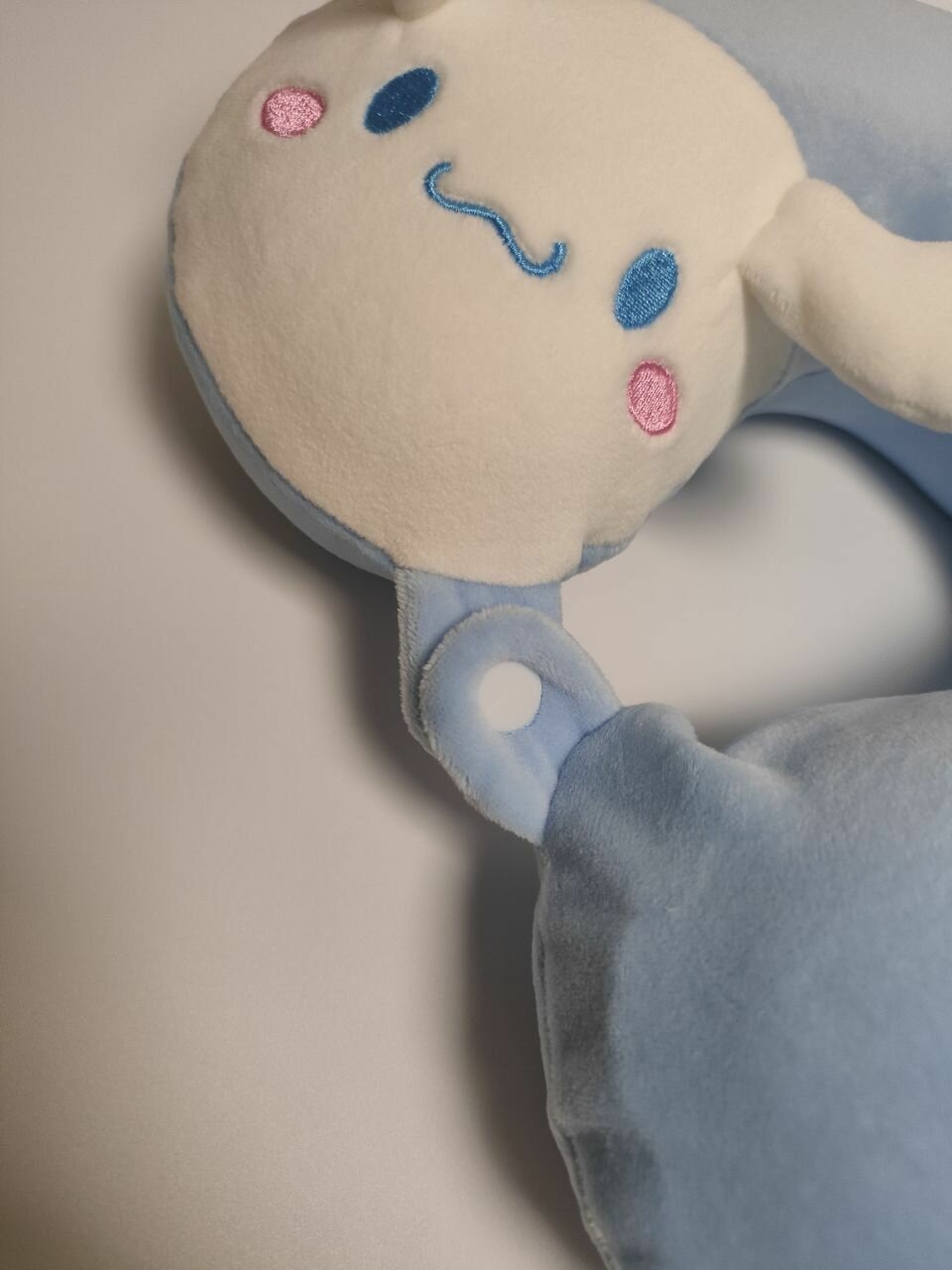 Подушка для шеи , 1 шт., размер XL, розовый, белый, голубой — фото 1