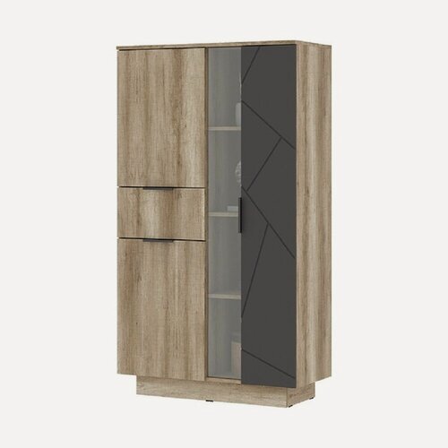 Изображение товара Шкаф для одежды Даллас ШК 02 90,2х160,2х40,2 см, цвет дуб каньон/МДФ софт графит