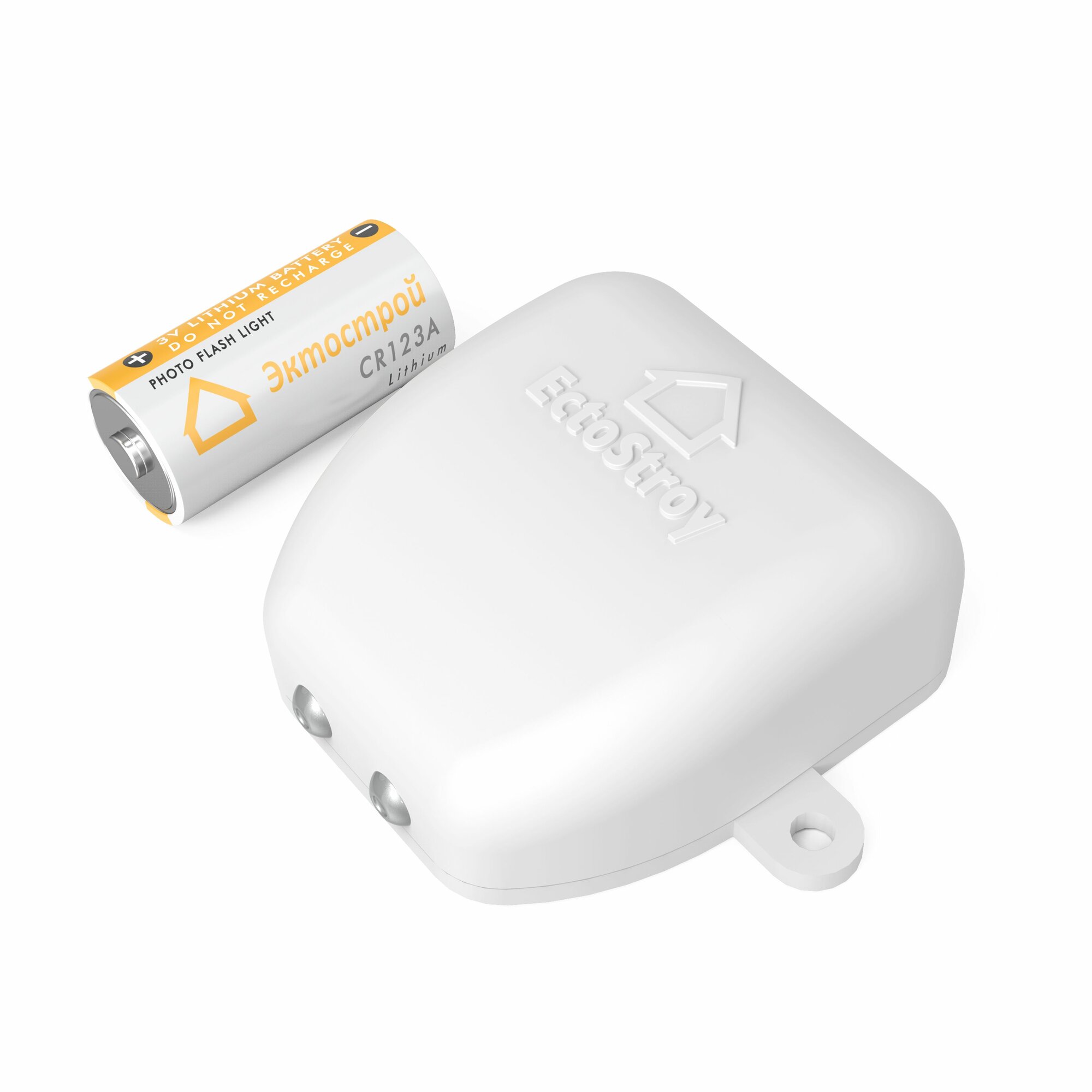 Датчик протечки воды ectoControl беспроводной 50х55х24 мм 1 шт белый