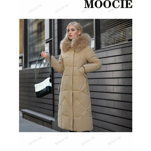 фото Пуховик moocie осень-зима 2024, размер 3xl, хаки