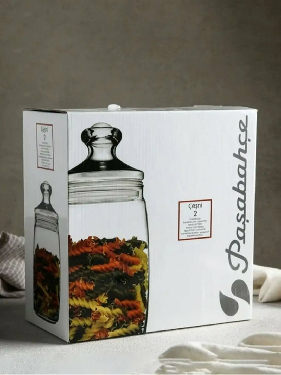 Банка PASABAHCE чешни 97425 1100мл 2шт 2х6 571601 — фото 1