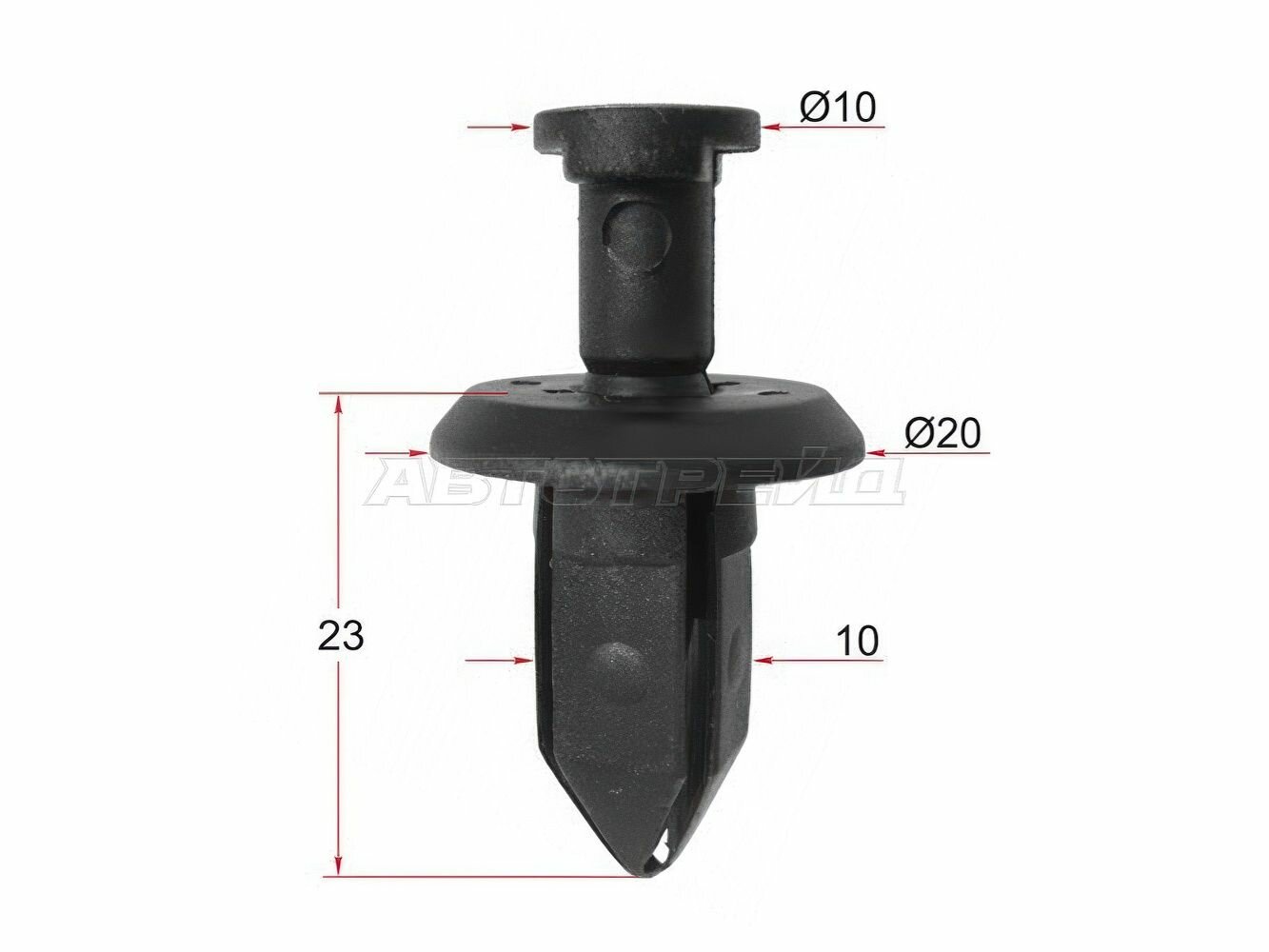 Клипса крепежная, 10 шт для Шевроле Каприз, Импала арт STM10851 SAT