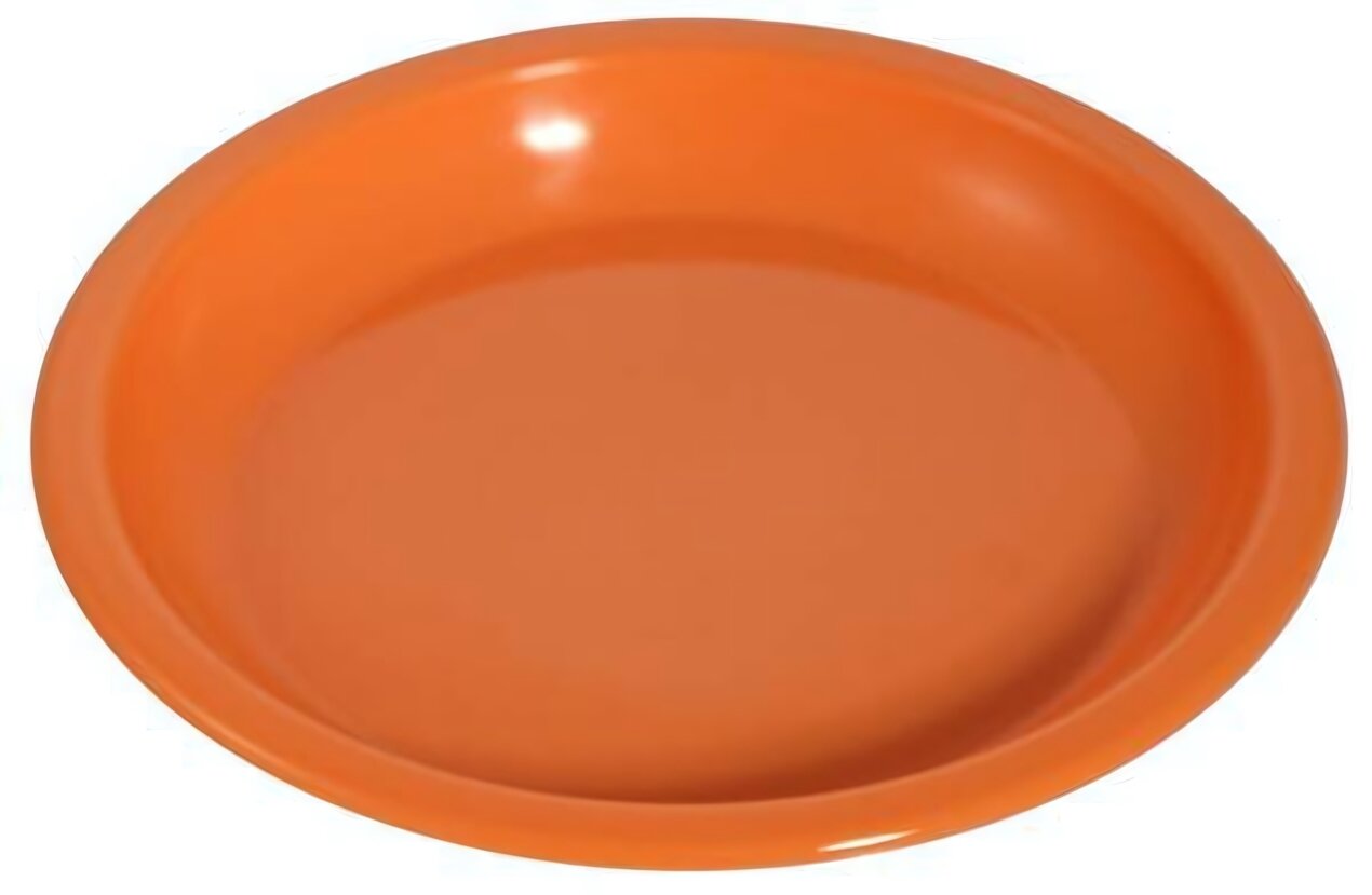 Тарелка пластиковая многоразовая для пикника диаметр 18 см глубина 2 см микс цветов