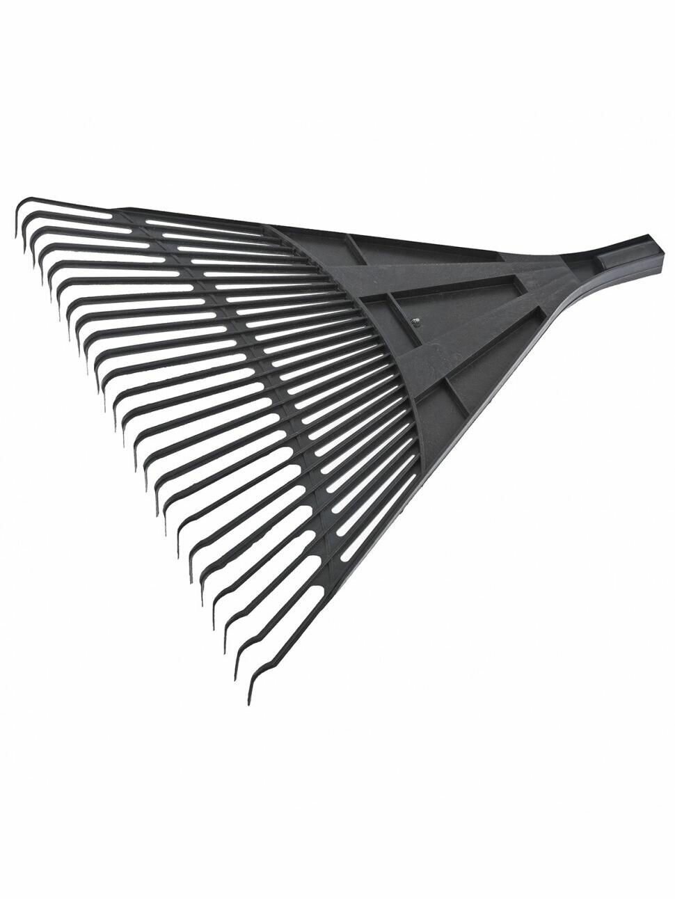 Грабли веерные пластиковые 600 мм 24 плоских зуба без черенка Россия Сибртех 61708