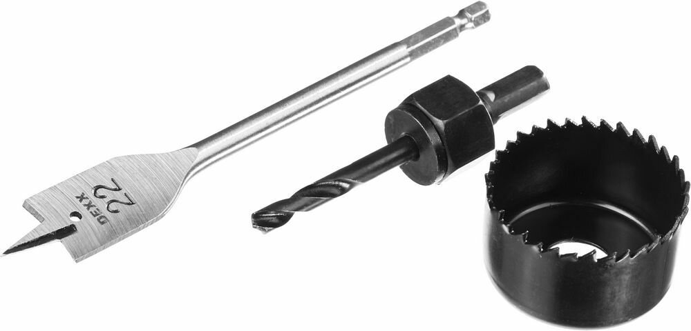 Набор для врезки замков DEXX 48 мм профессиональный инструмент 2949-48-H3