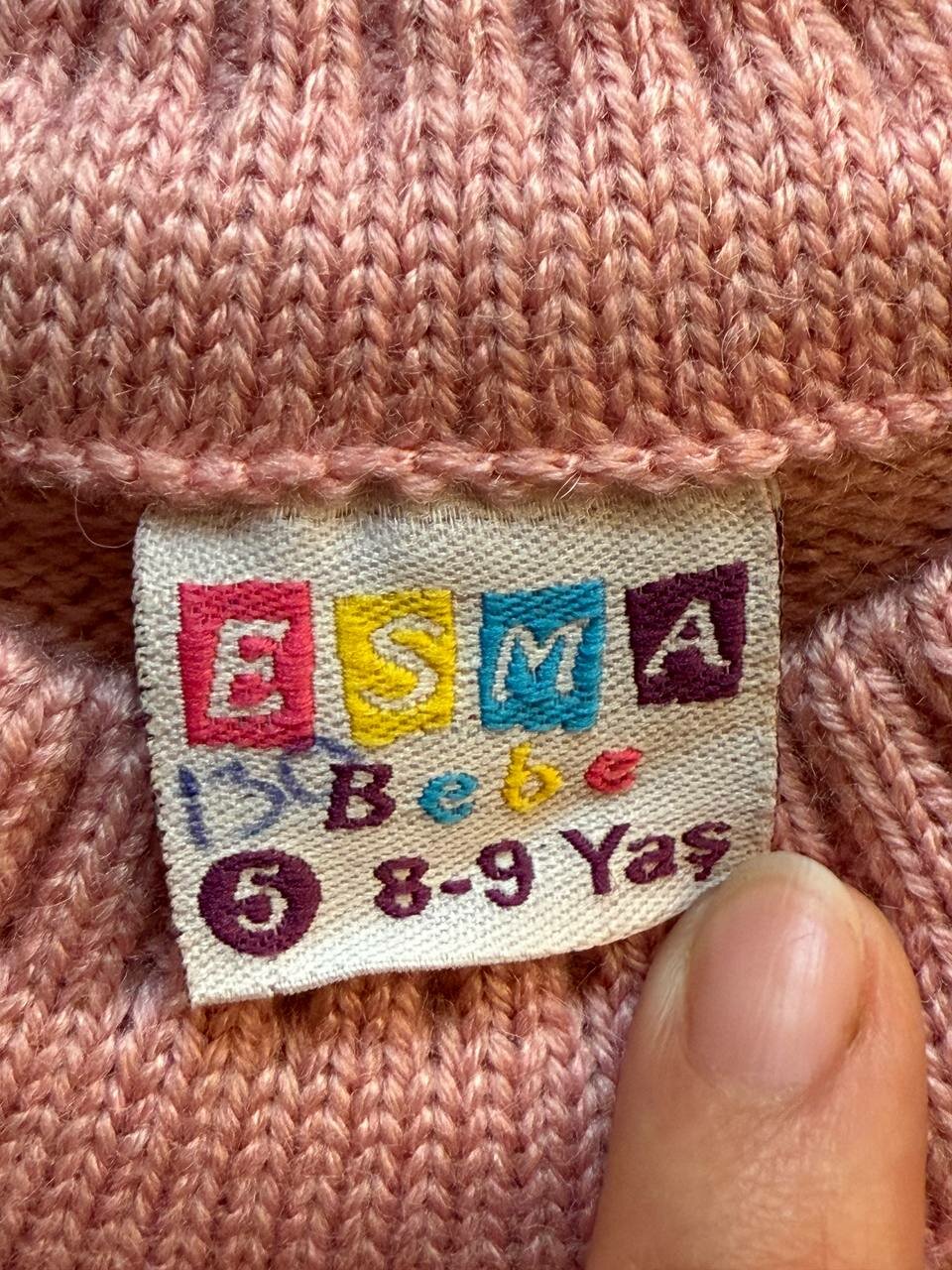 Свитер , размер 140, розовый — фото 1