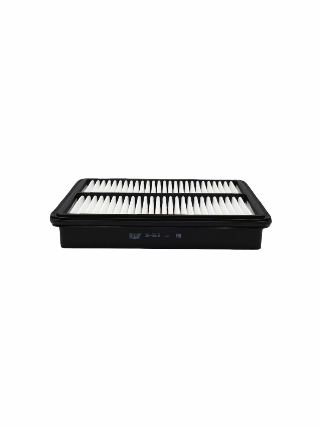 Фильтр воздушный BIG FILTER GB-9616 Audi A1 8X, A3 8V, 8Y, Q2, Q3, Jetta VS5, VS7, Seat Alhambra 7N, Ibiza 6J, Leon 5F, Skoda Karoq, Kodiaq, Octavia A7, A8, Rapid, Superb 3V, Yeti, Volkswagen
