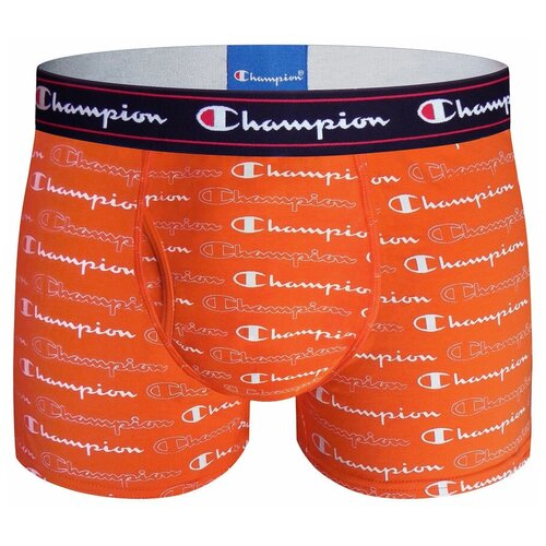 фото Champion трусы боксеры rochester, гульфик с карманом, размер 46-48, оранжевый