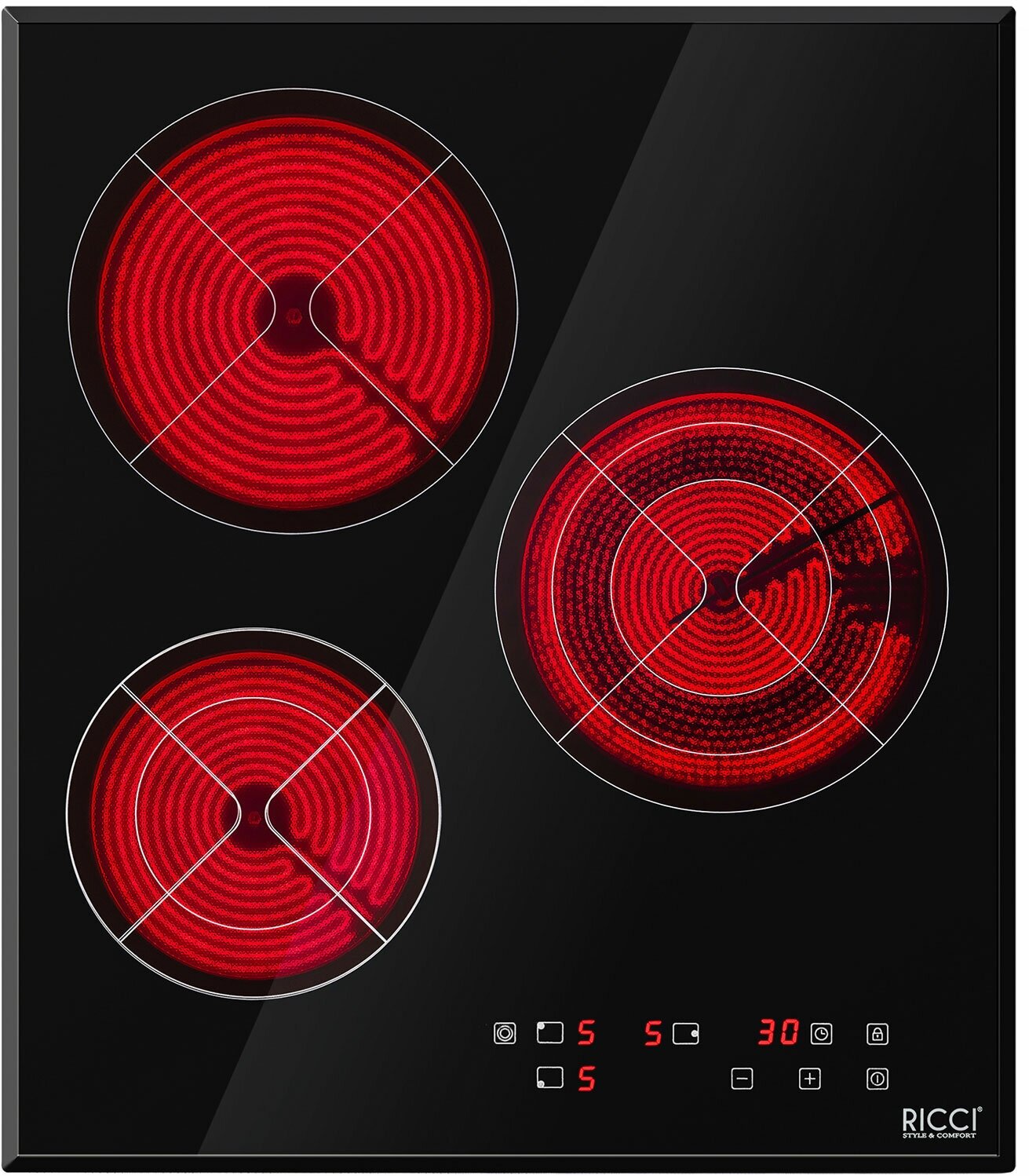 Встраиваемая электрическая варочная панель Ricci DTL-D3500145B