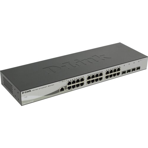 D-Link Managed L2 Metro Ethernet Switch 24x1000Base-T, 4x1000Base-X SFP, Surge 6KV, CLI, RJ45 Console, RPS, Dying Gasp d link managed l2 metro ethernet switch 24x1000base t 4x1000base x sfp surge 6kv cli rj45 console rps dying gasp