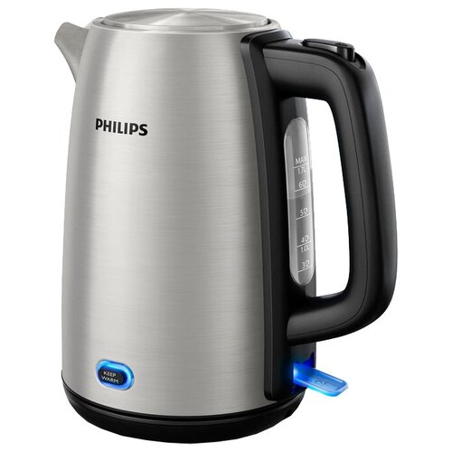 Чайник электрический PHILIPS HD9353/90 1.7л. 2060Вт, нержавеющая сталь/черный