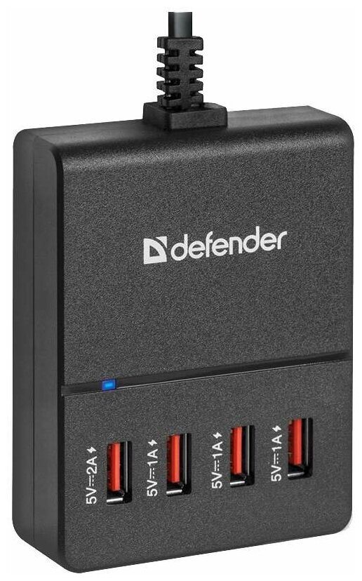 Сетевое зарядное устройство Defender UPA-40, черный