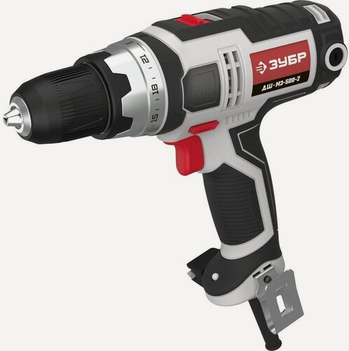 Изображение товара Зубр ДШ-М3-500-2 дрель-шуруповерт сетевая ДШ-М3-500-2