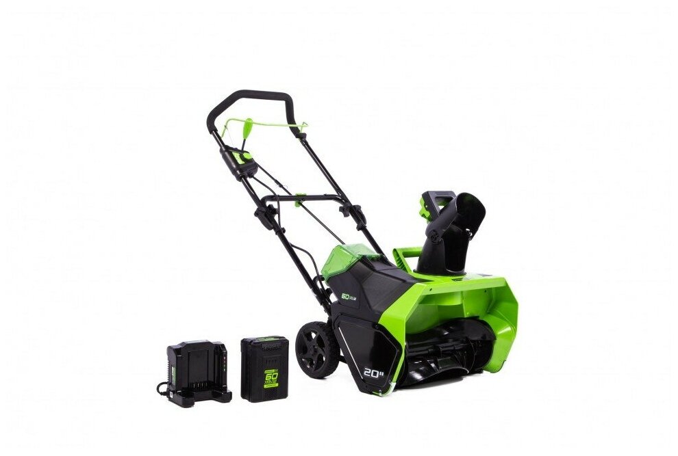 Снегоуборщик аккумуляторный GREENWORKS GD60STK4 60В - фотография № 6