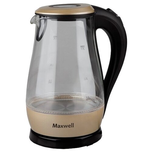 Чайник Maxwell MW-1041, черный/бежевый чайник maxwell mw 1003 mc черный