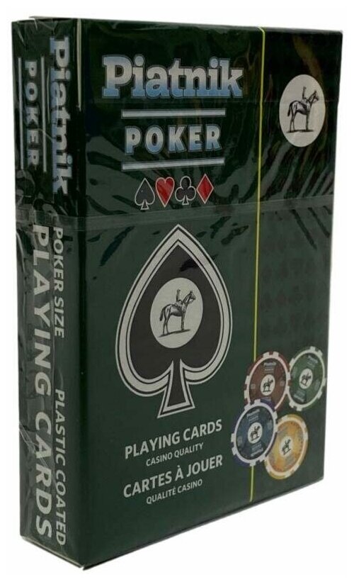 Карты игральные "Piatnik Poker", 54 шт, пластиковое покрытие