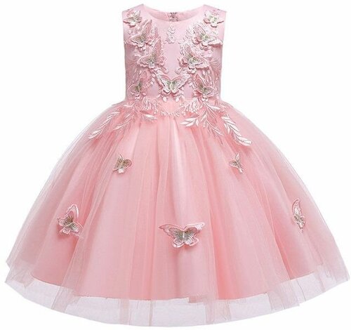 Платье нарядное, размер 110, розовый
