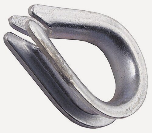 Изображение товара Коуш для троса 24мм, DIN 6899А, оцинкованный (2шт)