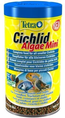 Корм для рыб TetraCichlid Algae Mini (мелкие мульти шарики) 500 мл