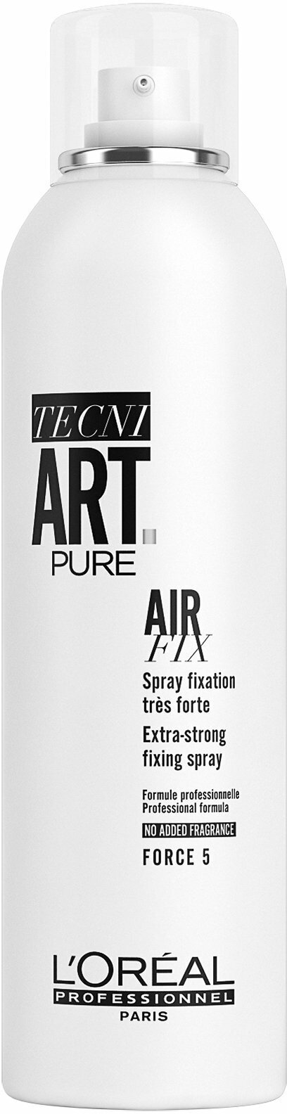 Спрей для волос сильной фиксации с защитой от влаги и УФ-лучей L'Oreal Professionnel Tecni. Art Pure Air Fix Extra-Strong Fixing Spray /400 мл/гр.