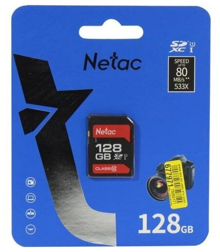 SD карта Netac NT02P600STN-128G-R