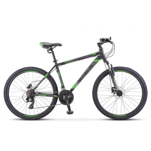 фото Горный (mtb) велосипед stels navigator 500 d 26 f010 (2020) черный/зеленый 20" (требует финальной сборки)